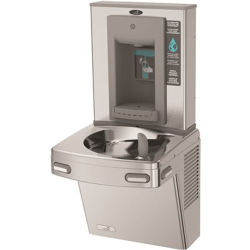 OASIS Refrigerated ADA Stainless Steel Energy/Water Efficient Single Level Drinking Fountain with Manual Bottle Filler
