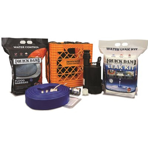 Quick Dam Emergency Flood Pump Kit (5-Pack)