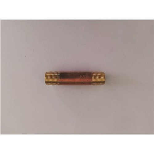 Everbilt 1/2 in. x 3-1/2 in. Brass Nipple