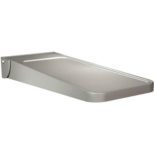 ASI 5.75 in. W x 15.63 in. L x 2.13 in. H Wall Mounted Fold Down-Type Utility Shelf in Satin Stainless Steel