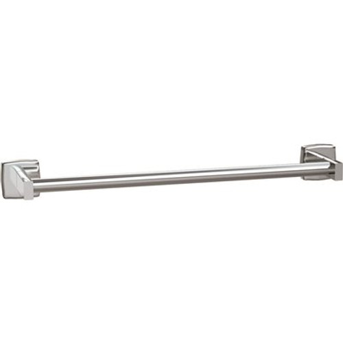 Wall Mounted 24 in. Round Towel Bar in Stainless Steel