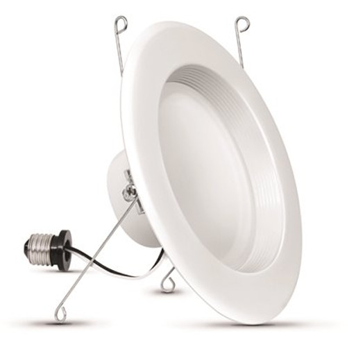 Feit Electric 5/6 in. White Integrated LED Recessed Trim Bright White 3000K Retrofit (36-Pack)
