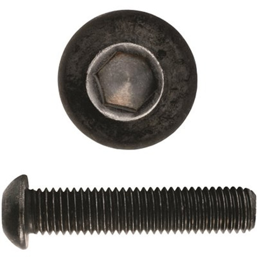 5/16-18 x 3/4 in. Internal Hex Button Socket Cap Screw Black (100 per Pack)