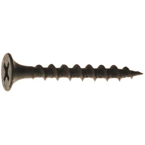 #8 x 2-1/2 in. Phillips Bugle Head Coarse Thread Black Phos Drywall Screw (200 per Pack)