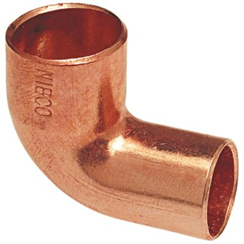 NIBCO 1/2 in. Copper Pressure FTG x Cup 90 Degree Elbow Fitting