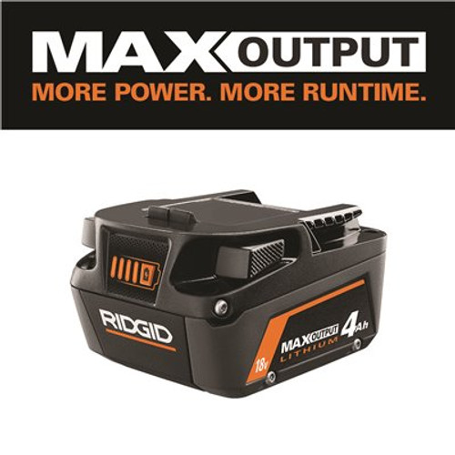 RIDGID 18V 4.0 Ah MAX Output Lithium-Ion Battery