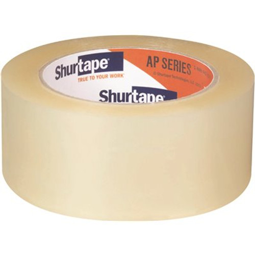 Shurtape AP 301 Acrylic Packaging Tape, Clear, 2.2 mils, 48 mm x 100 m (1.88 in. x 109 yds.) 1-Case (36-Roll)