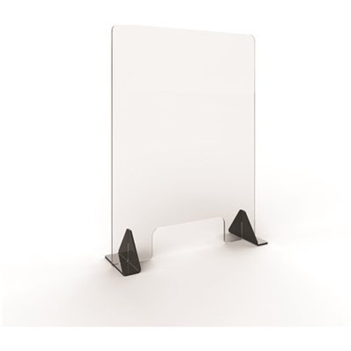 CLEAR ARMOR SOLUTIONS 23.5 in. x 31.5 in. x 0.187 in. Acrylic Sheet with 1-12 in. x 4 in. Passthrough