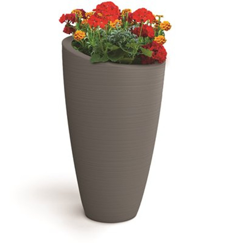 Mayne Modesto 42 in. Round Graphite Grey Polyethylene Planter Mayne Modesto 42 in. Round Graphite Grey Polyethylene Planter