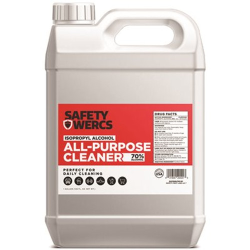 SAFETY WERCS 1 Gal. Isopropyl Alcohol Disinfectant gallon (Case of 4)