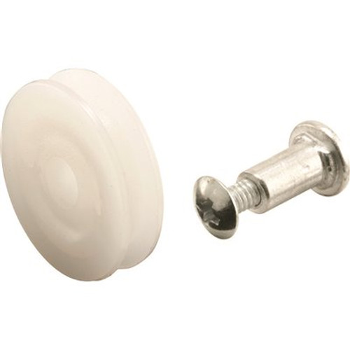 Prime-Line 1 in. x 7/32 in. Plastic Sliding Screen Door Roller Assembly (2-Pack)
