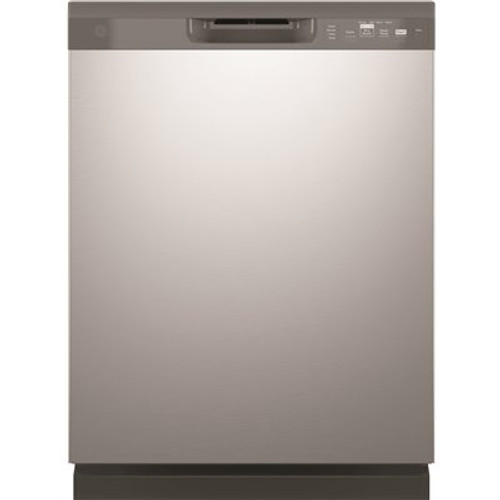 GE 24 in. Stainless Steel Front Control Built-In Tall Tub Dishwasher with Steam Cleaning, Dry Boost, and 59 dBA