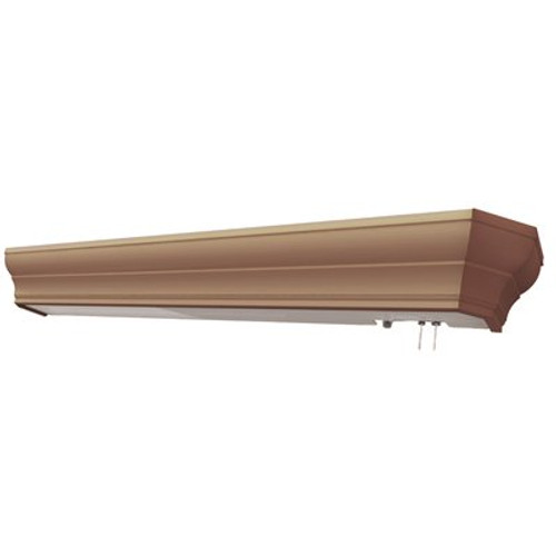 AFX Hinsdale 55 in. 46-Watt Integrated LED Taupe Overbed Fixture