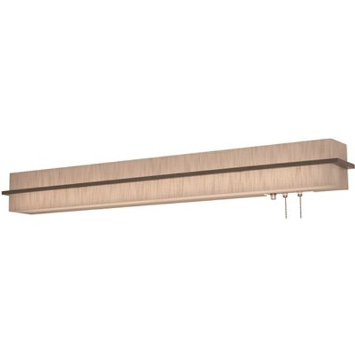 AFX Apex 3 ft. 64-Watt Equivalent Integrated LED Weathered Grey/Jute Overbed Fixture