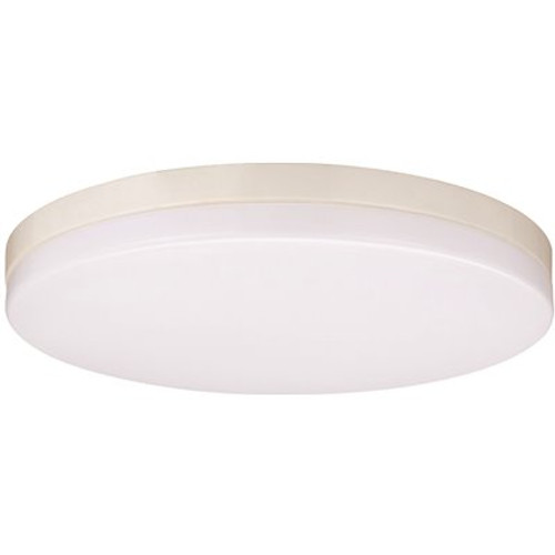 Sylvania 13 in. 120-Volt White Integrated LED Dimmable Flush Mount 3500K with Germ Fighting Technology