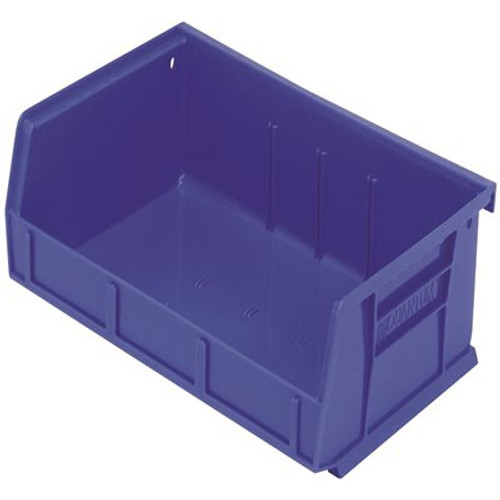QUANTUM STORAGE SYSTEMS Ultra Series 1.0 Gal. Hang Storage Tote and Stack in Blue (8-Pack)