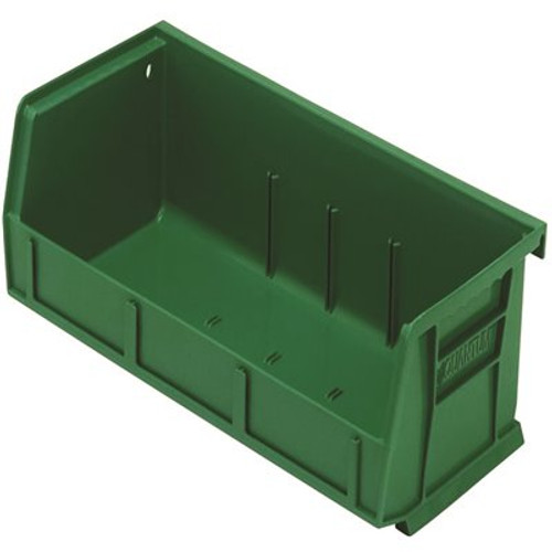 QUANTUM STORAGE SYSTEMS Ultra-Series 0.8 Gal. Stack and Hang Storage Tote in Green (8-Pack)