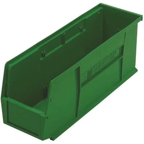 QUANTUM STORAGE SYSTEMS Ultra 2.1-Gal. Hang Storage Tote and Stack in Green (12-Pack)