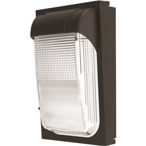 Contractor Select TWX 100-Watt Equivalent Integrated LED Dark Bronze Wall Pack Light, Adjustable Lumen Output 4000K Contractor Select TWX 100-Watt Equivalent Integrated LED Dark Bronze Wall Pack Light, Adjustable Lumen Output 4000K