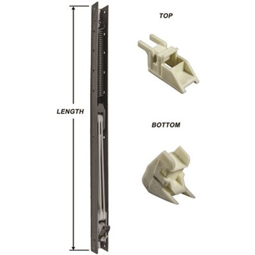 23 in. L x 9/16 in. W x 5/8 in. D Window Channel Balance 2210 with Top and Bottom End Brackets Attached (4-Pack)