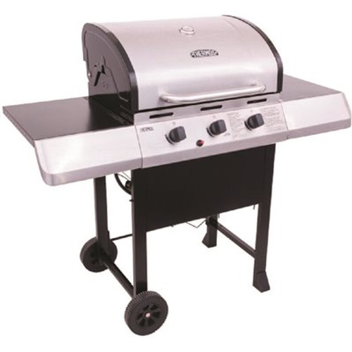 Thermos 3-Burner Portable Propane Grill in Stainless Steel