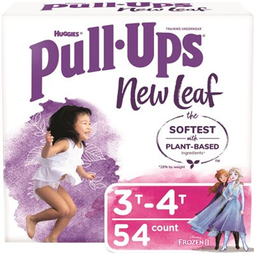 Huggies Pull-Ups New Leaf Girls' Potty Training Pants, 3T-4T (54-Count)
