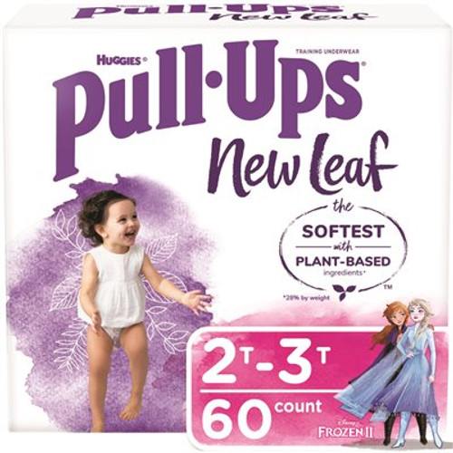 Huggies Pull-Ups New Leaf Girls' Potty Training Pants, 2T-3T (60-Count)