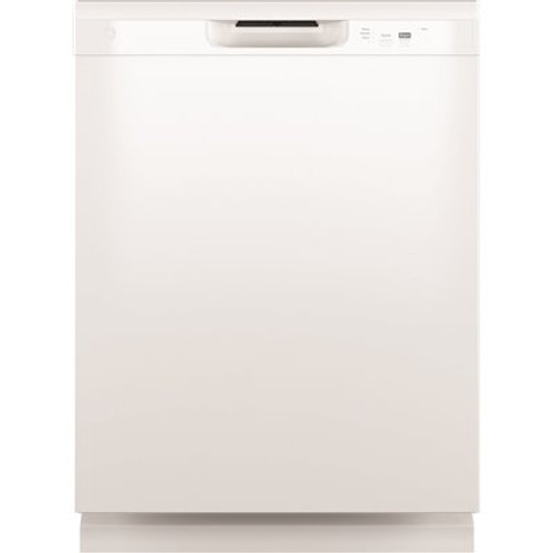 GE 24 in. White Front Control Built-In Tall Tub Dishwasher with 60 dBA