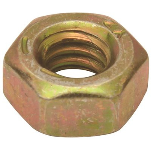 1/2 in.-13 Grade 8 Finished Hex Nut Zinc Yellow Plated (100 per Pack)
