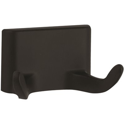 Design House Millbridge Heavy Duty Double Robe Hook in Matte Black