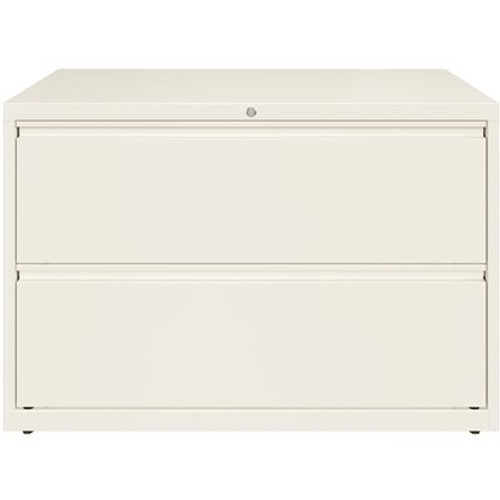 Hirsh HL10000 White 42 in. Wide 2-Drawer Lateral File Cabinet