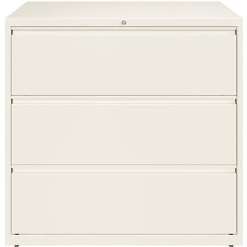 Hirsh HL10000 White 42 in. Wide 3-Drawer Lateral File Cabinet