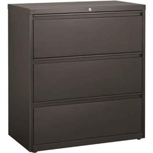 Hirsh 36 in. W Black 3-Drawer Lateral File Cabinet