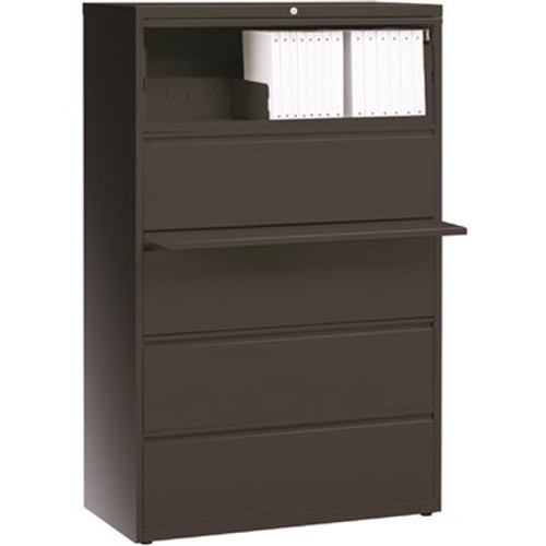 Hirsh 36 in. W x 68 in. H x 19 in. D 3-Shelves Welded Steel Freestanding Cabinet in Charcoal