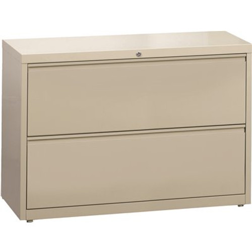 Hirsh HL8000 Putty 42 in. Wide 2-Drawer Lateral File Cabinet Hirsh HL8000 Putty 42 in. Wide 2-Drawer Lateral File Cabinet