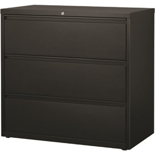 Hirsh 42 in. W Charcoal 3-Drawer Lateral File Cabinet