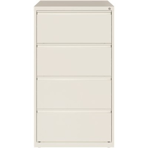 Hirsh HL10000 White 30 in. Wide 4-Drawer Lateral File Cabinet