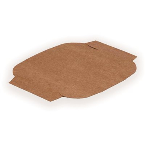 Southern Champion Tray #300 (3 lbs.) Disposable Kraft Paperboard Travel Tray Lid fits Tray 0586K (500 per Case)