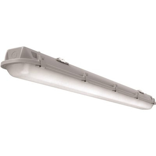 Lithonia Lighting Contractor Select CSVT 4.19 ft. 64-Watt Equivalent Integrated LED Gray Strip Light Fixture, 4000K