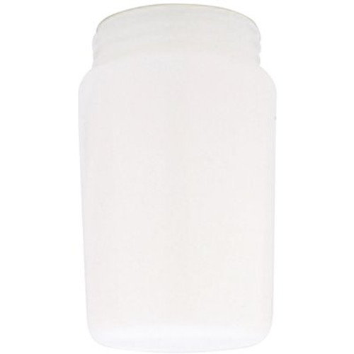 Westinghouse 8-1/2 in. White Tapered Polycarbonate Threaded Neck Shade with 3-1/4 in. Thread and 4 in. Width
