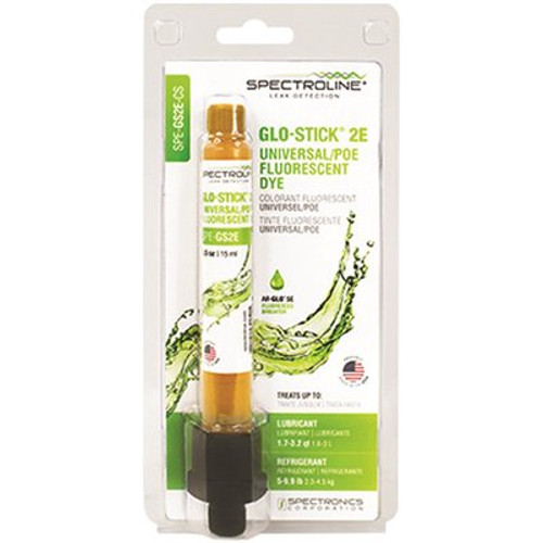 SPECTROLINE Glo-Stick 2E 0.5 oz. Fluorescent Dye Capsule for 5 lbs. - 9.9 lbs.