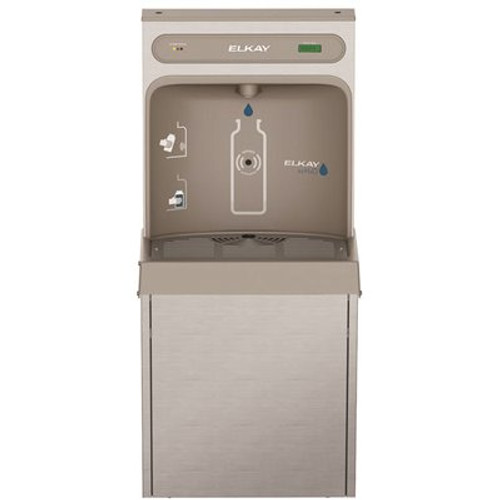 Elkay EZH2O Refrigerated Surface Mount Bottle Filling Station, Filtered, 8 GPH, Stainless Steel