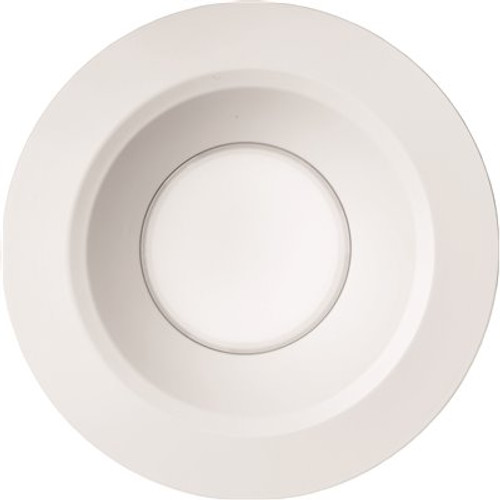 Juno Contractor Select E-Series 6 in. Selectable CCT Integrated LED Retrofit White Recessed Light Trim
