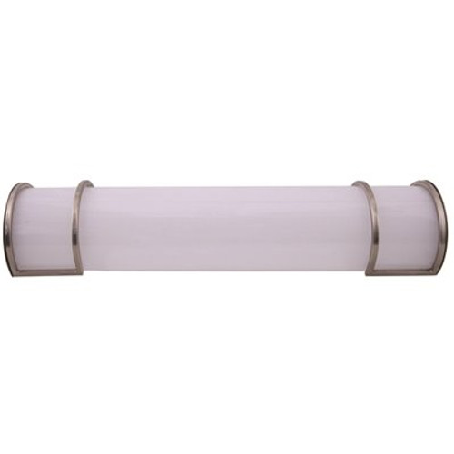 Sylvania 36 in. Brushed Nickel 1-Light Integrated LED Linear Vanity Light with Selectable CCT