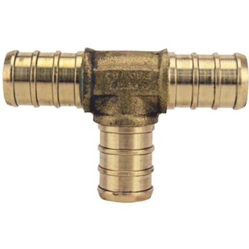 Apollo 1/2 in. Brass PEX Barb Tee Fitting