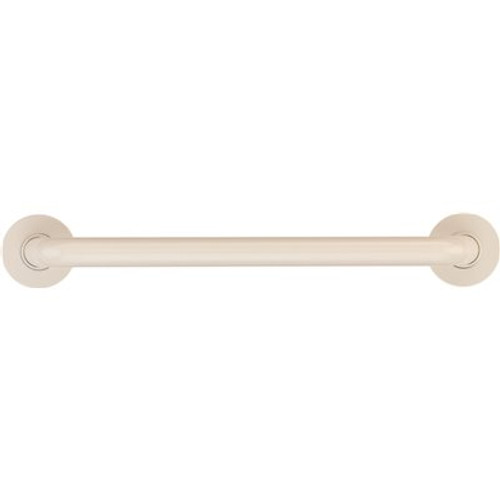 Ponte Giulio USA 12 in. Contractor Antimicrobial Vinyl Coated Grab Bar in White