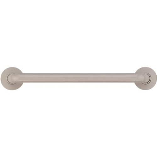 Ponte Giulio USA 18 in. Contractor Antimicrobial Vinyl Coated Grab Bar in Light Gray