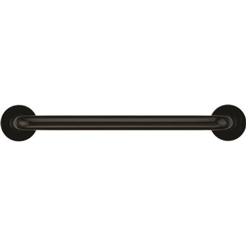 Ponte Giulio USA 48 in. Contractor Antimicrobial Vinyl Coated Grab Bar in Black