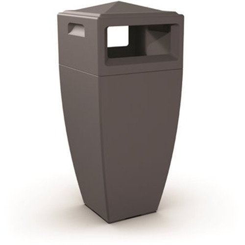 Mayne 24 Gal. Kobi Waste Bin Graphite Grey Commercial Trash Can