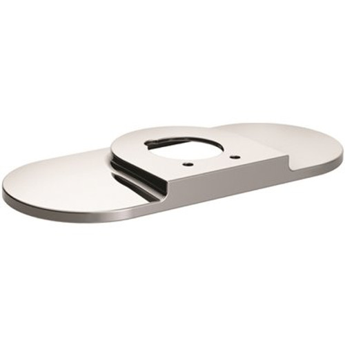 MOEN Edgestone 5.31 in. x 0.25 in. Metal Escutcheon Plate in Brushed Nickel